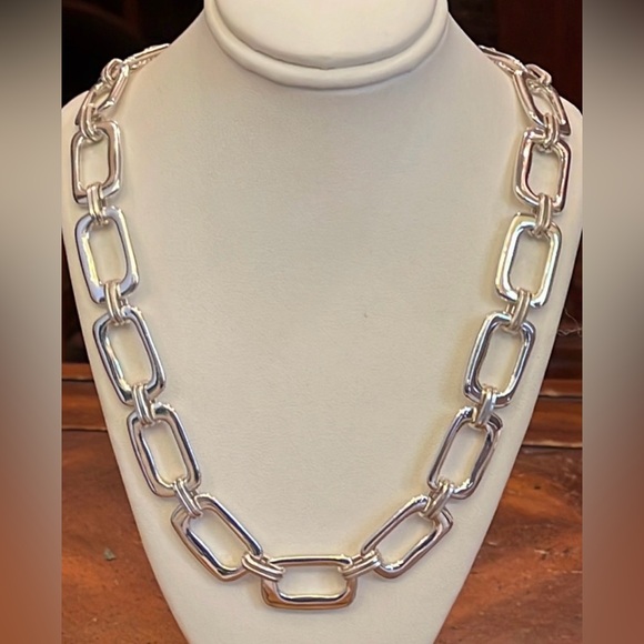 Dillards necklace silver in color with gift box NWOT price is firm - Picture 1 of 5